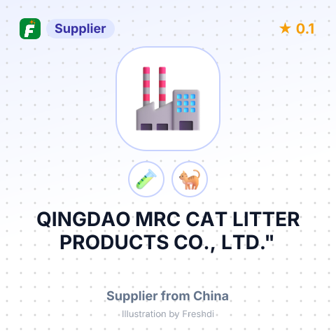 QINGDAO MRC CAT LITTER PRODUCTS CO., LTD." – summary card, no photo uploaded yet