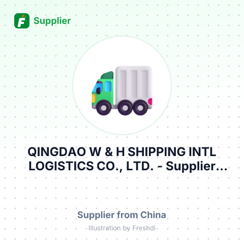 QINGDAO W & H SHIPPING INTL LOGISTICS CO., LTD. – summary card, no photo uploaded yet