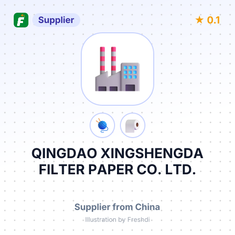 QINGDAO XINGSHENGDA FILTER PAPER CO., LTD. – summary card, no photo uploaded yet