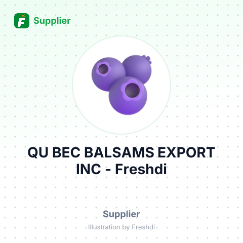 QU BEC BALSAMS EXPORT INC – summary card, no photo uploaded yet