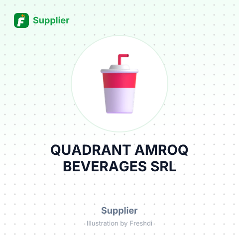 QUADRANT AMROQ BEVERAGES SRL – summary card, no photo uploaded yet