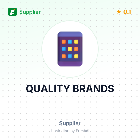 QUALITY BRANDS – summary card, no photo uploaded yet