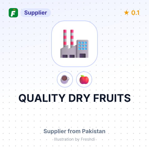 QUALITY DRY FRUITS – summary card, no photo uploaded yet