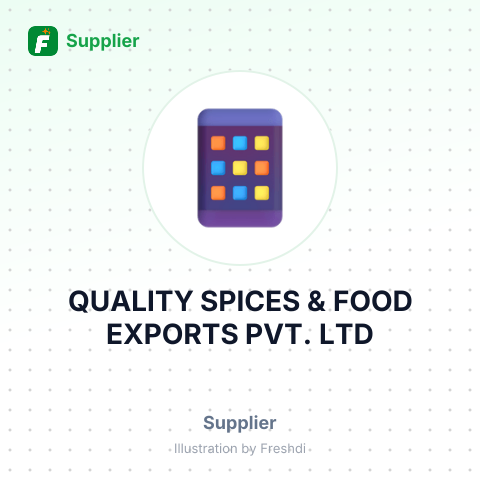 QUALITY SPICES & FOOD EXPORTS PVT. LTD – summary card, no photo uploaded yet