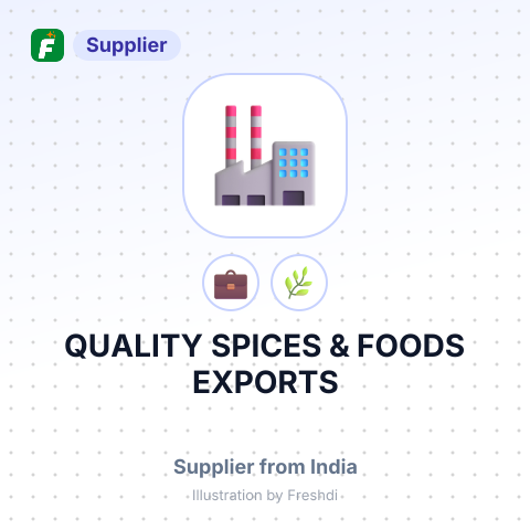 QUALITY SPICES & FOODS EXPORTS – summary card, no photo uploaded yet