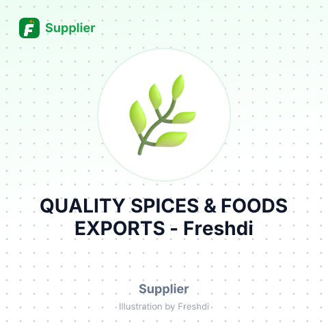 QUALITY SPICES & FOODS EXPORTS – summary card, no photo uploaded yet