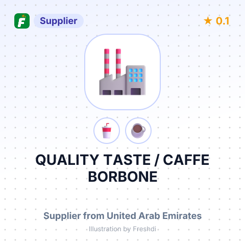 QUALITY TASTE / CAFFE BORBONE – summary card, no photo uploaded yet