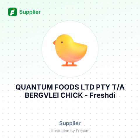 QUANTUM FOODS LTD PTY T/A BERGVLEI CHICK – summary card, no photo uploaded yet