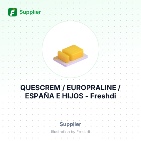 QUESCREM / EUROPRALINE / ESPAÑA E HIJOS – summary card, no photo uploaded yet