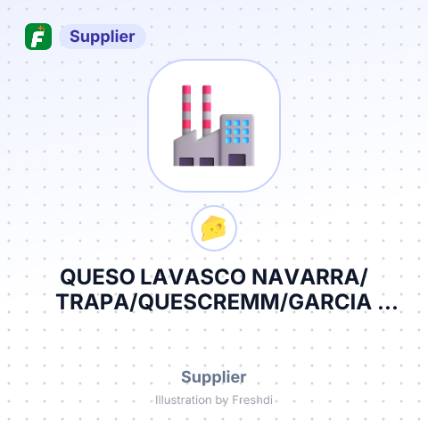 QUESO LAVASCO NAVARRA/ TRAPA/QUESCREMM/GARCIA BAQUERO/ESPAÑA E HIJOS/GRUPOPSLACIO/ELPOZO – summary card, no photo uploaded yet