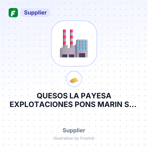 QUESOS LA PAYESA EXPLOTACIONES PONS MARIN SL – summary card, no photo uploaded yet
