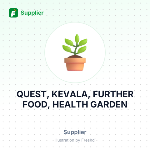 QUEST, KEVALA, FURTHER FOOD, HEALTH GARDEN – summary card, no photo uploaded yet