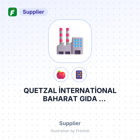 QUETZAL İNTERNATİONAL BAHARAT GIDA TARIMÜRÜN.SAN.VE TİC.A.Ş. – summary card, no photo uploaded yet