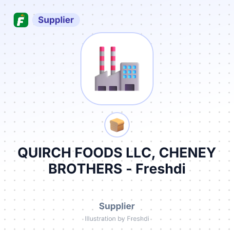 QUIRCH FOODS LLC, CHENEY BROTHERS – summary card, no photo uploaded yet