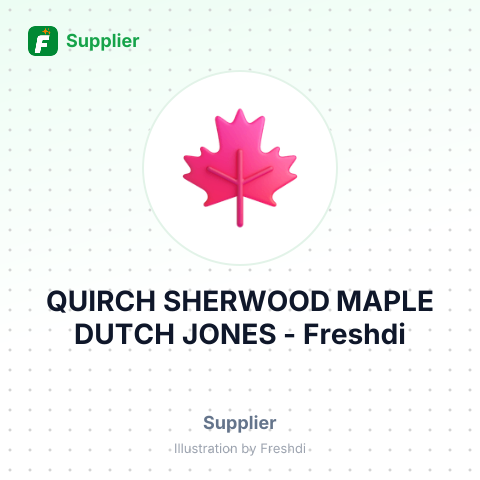 QUIRCH SHERWOOD MAPLE DUTCH JONES – summary card, no photo uploaded yet