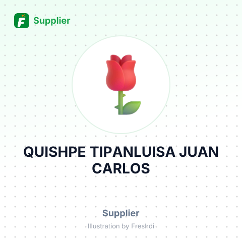 QUISHPE TIPANLUISA JUAN CARLOS – summary card, no photo uploaded yet