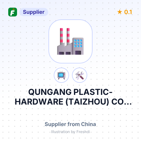 QUNGANG PLASTIC-HARDWARE (TAIZHOU) CO., LTD. – summary card, no photo uploaded yet