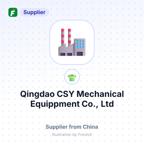 Qingdao CSY Mechanical Equippment Co., Ltd – summary card, no photo uploaded yet