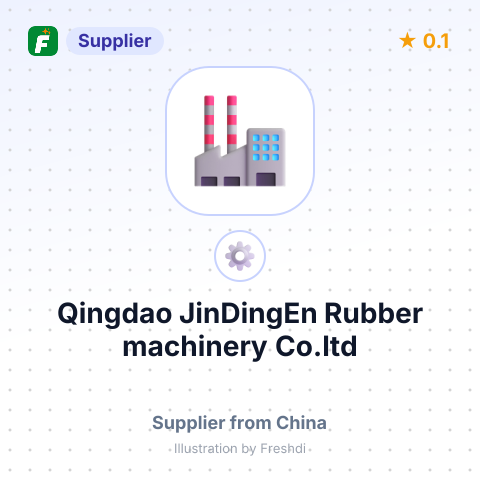 Qingdao JinDingEn Rubber machinery Co.ltd – summary card, no photo uploaded yet