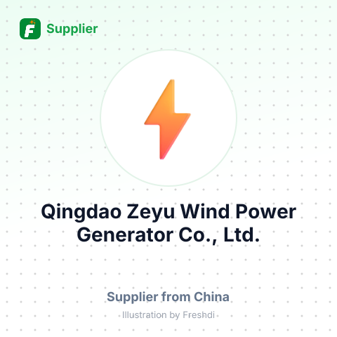 Qingdao Zeyu Wind Power Generator Co., Ltd. – summary card, no photo uploaded yet