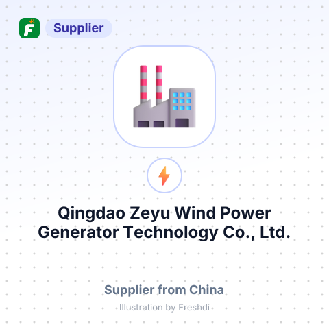 Qingdao Zeyu Wind Power Generator Technology Co., Ltd. – summary card, no photo uploaded yet