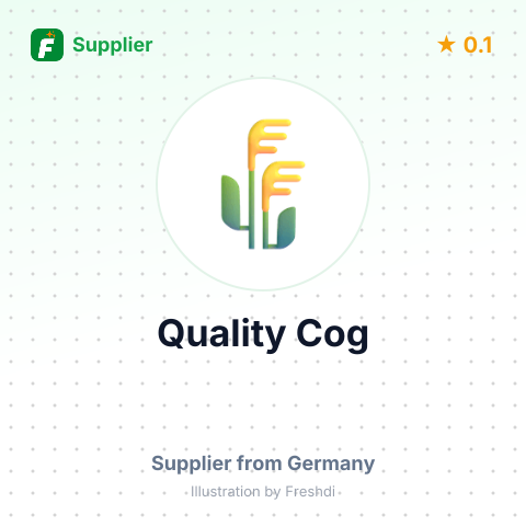 Quality Cog  – summary card, no photo uploaded yet