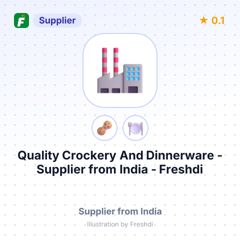 Quality Crockery And Dinnerware  – summary card, no photo uploaded yet