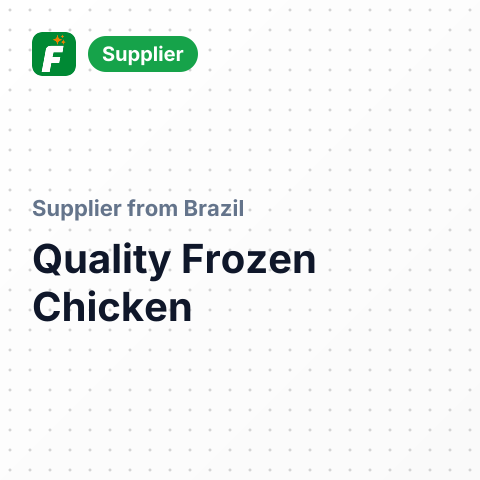 Quality Frozen Chicken – summary card, no photo uploaded yet
