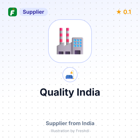 Quality India – summary card, no photo uploaded yet