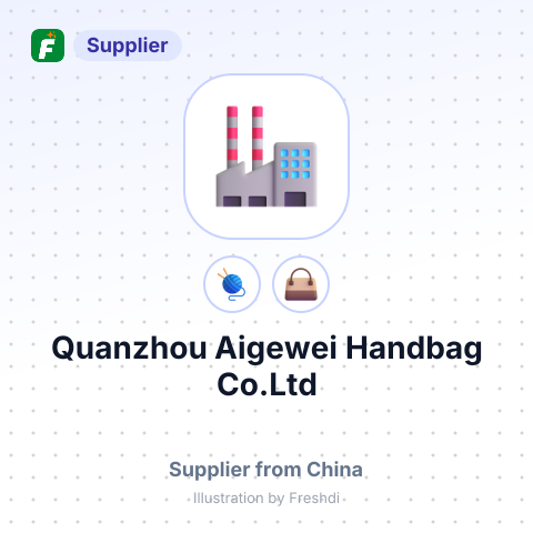 Quanzhou Aigewei Handbag Co.Ltd – summary card, no photo uploaded yet