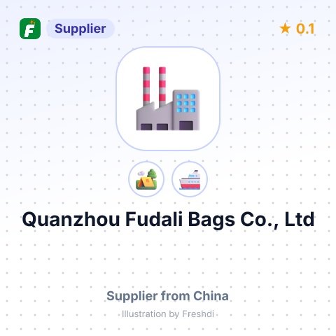 Quanzhou Fudali Bags Co., Ltd – summary card, no photo uploaded yet