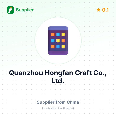 Quanzhou Hongfan Craft Co., Ltd. – summary card, no photo uploaded yet