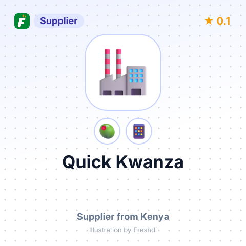 Quick Kwanza  – summary card, no photo uploaded yet
