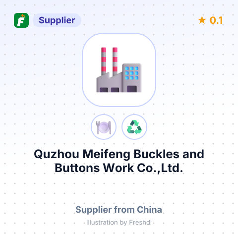 Quzhou Meifeng Buckles and Buttons Work Co.,Ltd. – summary card, no photo uploaded yet