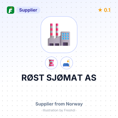 RØST SJØMAT AS – summary card, no photo uploaded yet