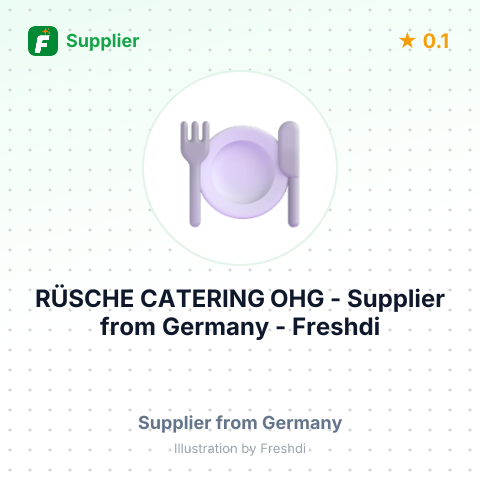RÜSCHE CATERING OHG – summary card, no photo uploaded yet