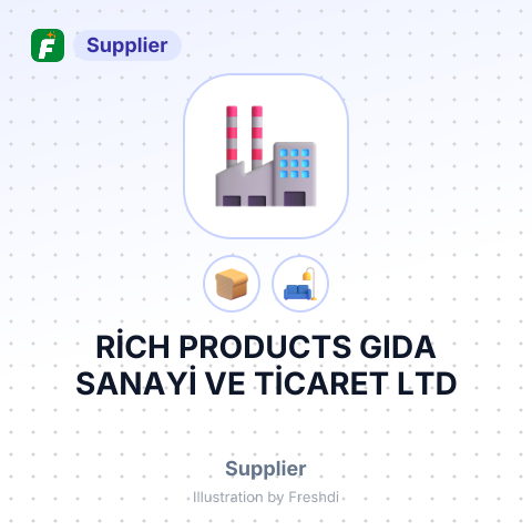 RİCH PRODUCTS GIDA SANAYİ VE TİCARET LTD – summary card, no photo uploaded yet