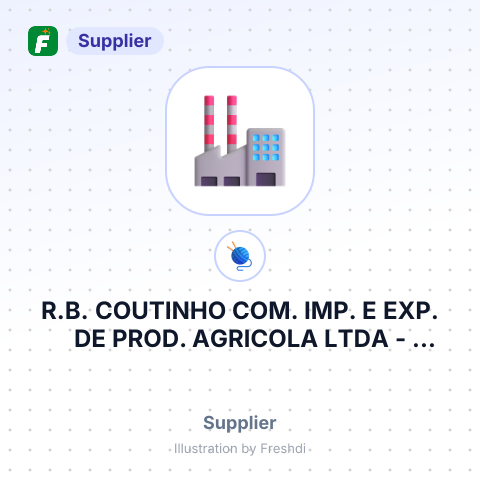 R.B. COUTINHO COM. IMP. E EXP. DE PROD. AGRICOLA LTDA – summary card, no photo uploaded yet