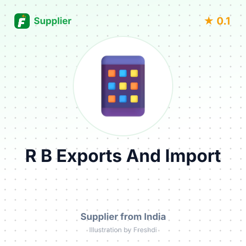 R B Exports And Import  – summary card, no photo uploaded yet