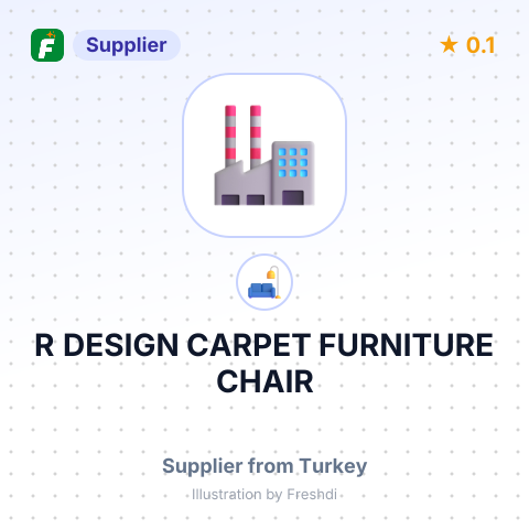 R DESIGN CARPET FURNITURE CHAIR – summary card, no photo uploaded yet