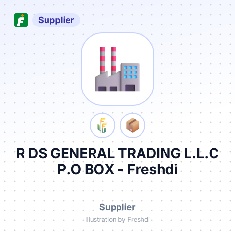R DS GENERAL TRADING L.L.C P.O BOX – summary card, no photo uploaded yet