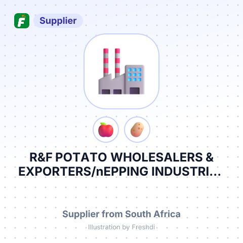 R&F POTATO WHOLESALERS & EXPORTERS/nEPPING INDUSTRIAL 1/nEPPING/n7475/nRSA – summary card, no photo uploaded yet