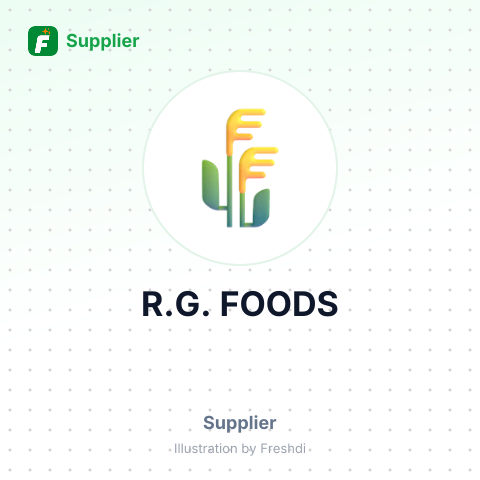R.G. FOODS – summary card, no photo uploaded yet