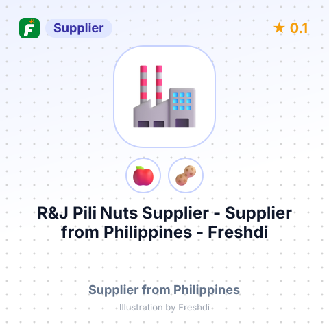 R&J Pili Nuts Supplier  – summary card, no photo uploaded yet