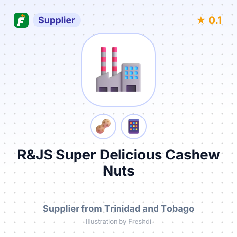 R&JS Super Delicious Cashew Nuts  – summary card, no photo uploaded yet