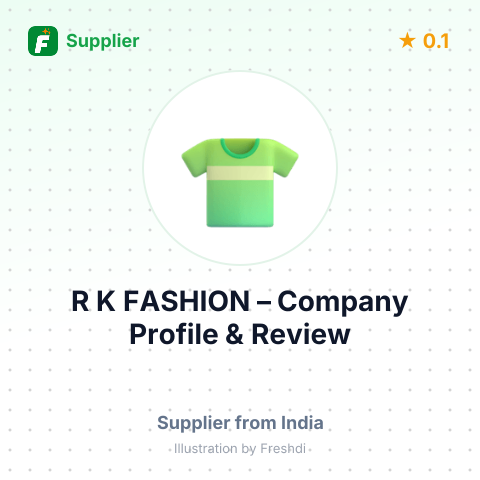 R K FASHION – summary card, no photo uploaded yet