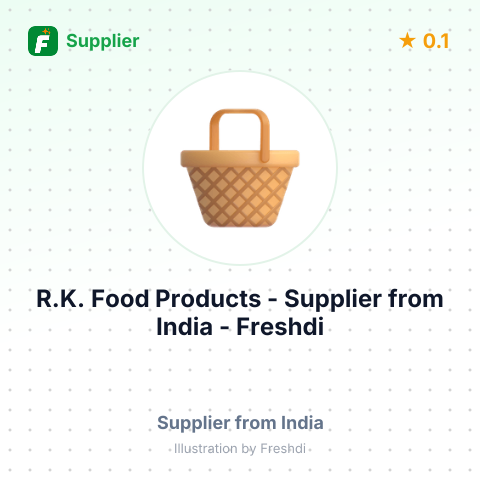 R.K. Food Products  – summary card, no photo uploaded yet