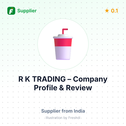 R K TRADING – summary card, no photo uploaded yet