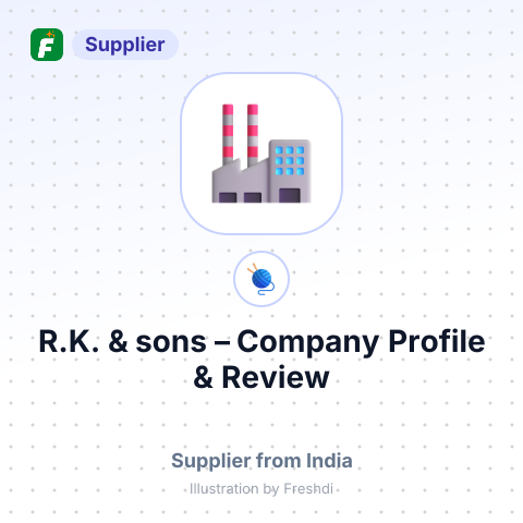 R.K. & sons – summary card, no photo uploaded yet