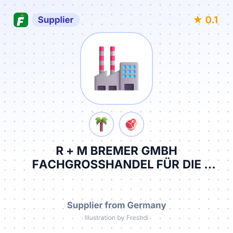 R + M BREMER GMBH FACHGROSSHANDEL FÜR DIE GASTRONOMIE – summary card, no photo uploaded yet